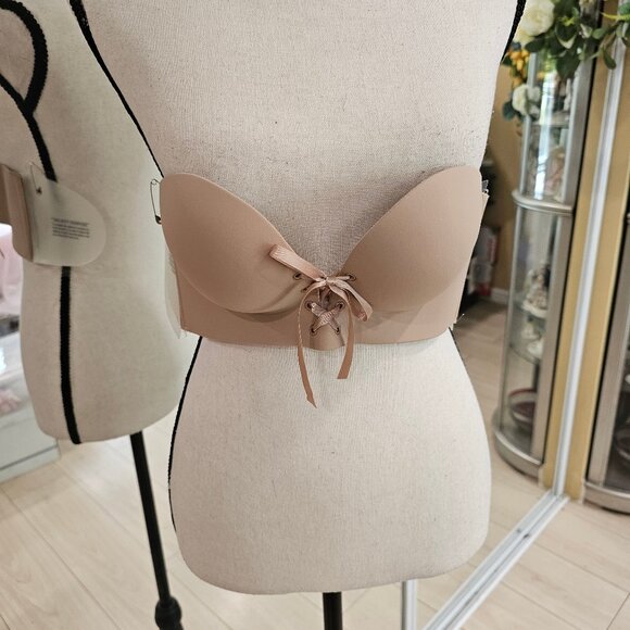 NWOT Fashion Forms Women's B Voluptuous U Plunge Backless Strapless Bra - Picture 3 of 15